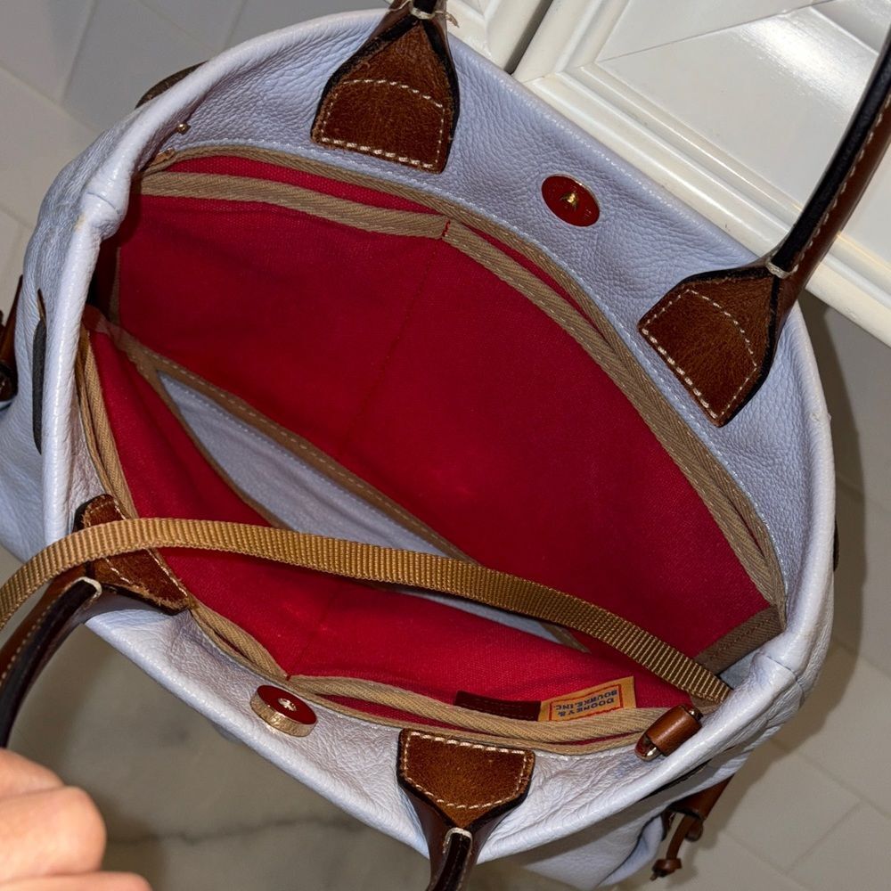 Dooney & Bourke Bag Purse Handbag Leather Vintage Ariel Wakefield Tassel Tote - Picture 17 of 17